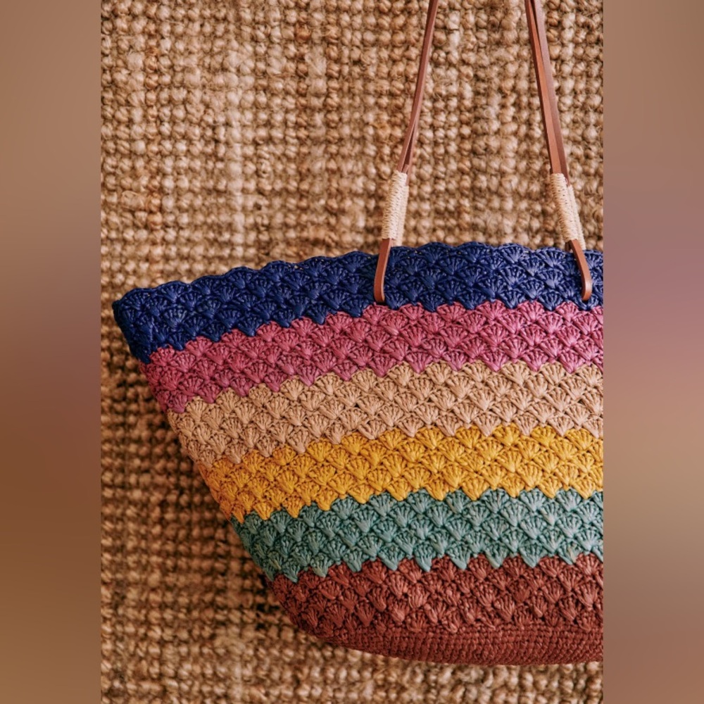Sezane Raffia Felice Bag. Multicolored. - Picture 2 of 12